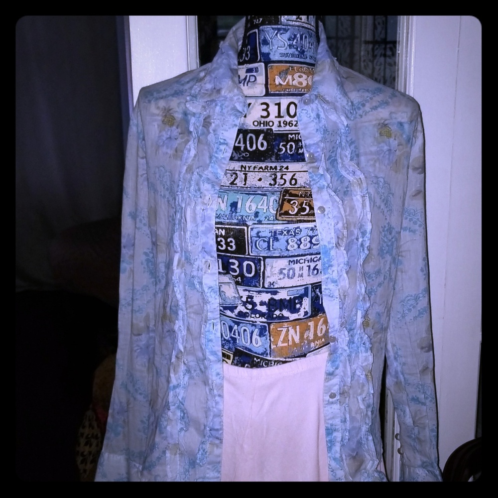 semi sheer top